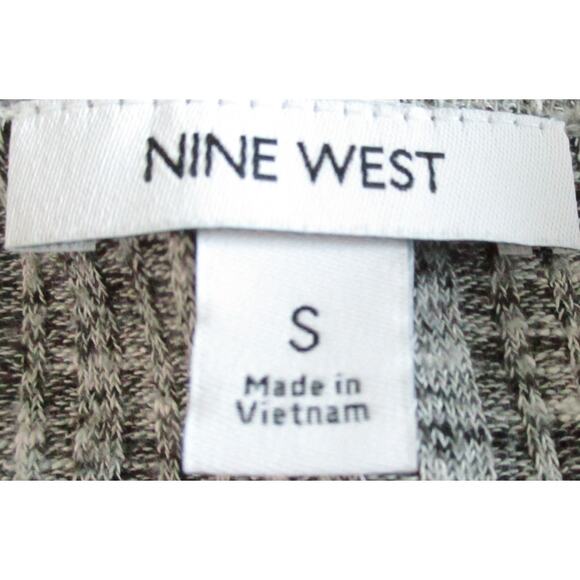 Nine West Women's Gray Long Sleeve Open Front Long Cardigan Sweater Size Small - Picture 8 of 10